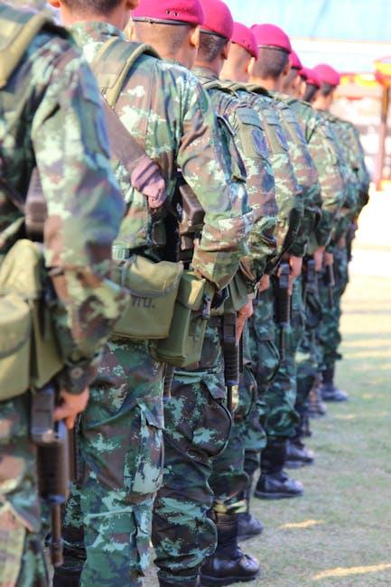 trained military personnel