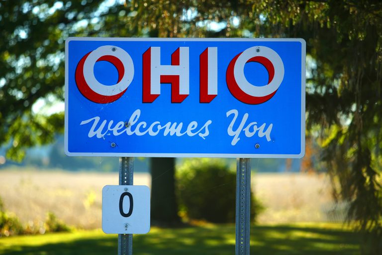 Ohio Welcomes You sign